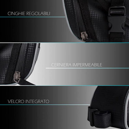 BORSA POSTERIORE PORTAOGGETTI BICI BORSELLO IMPERMEABILE SOTTO SELLA BICICLETTA