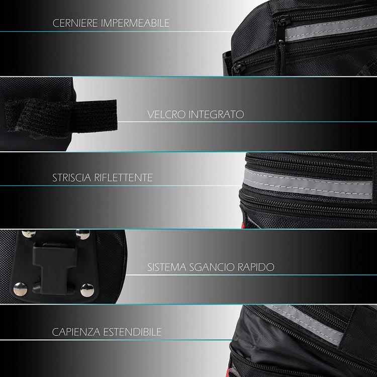 BORSA POSTERIORE PORTAOGGETTI BORSELLO SOTTO SELLA BICI E BICICLETTA ELETTRICA