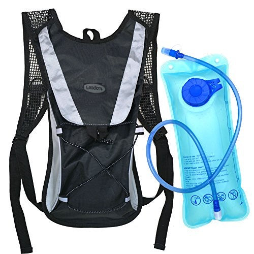 Zaino Idrico Con Sacca D'Acqua 2Lt Bici Ciclismo Trekking Sport Water Backpack