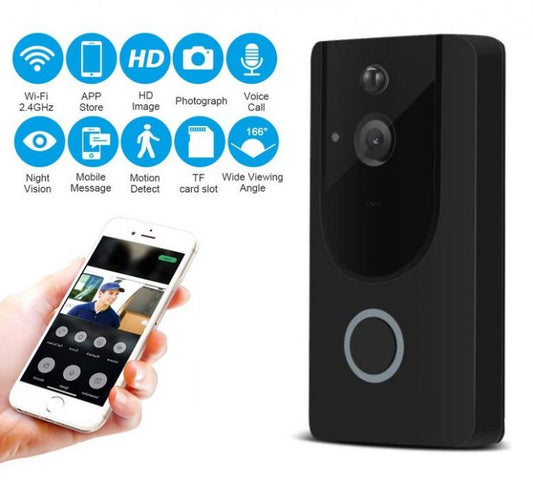 Videocitofono Wifi Ip Telecamera Citofono Campanello Smartphone Per Android Ios