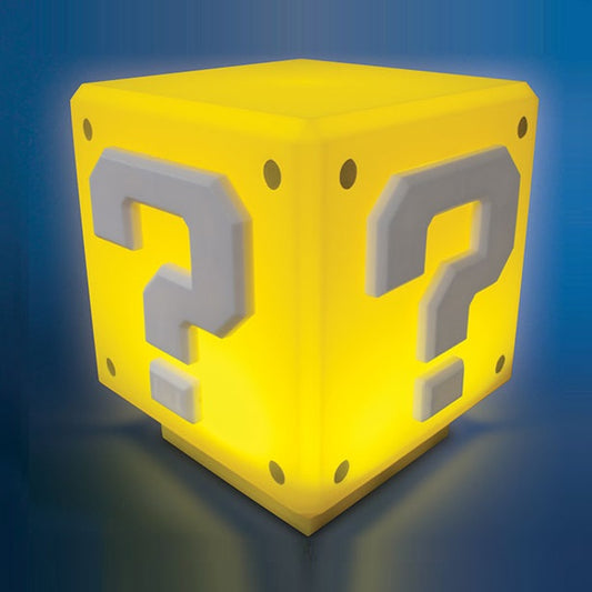 Paladone Lampada Da Tavolo +Suono Nintendo Super Mario Mini Question Block Light