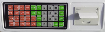 BILANCIA BASCULA da BANCO ELETTRONICA con SCONTRINO BRACCIO 50KG DISPLAY STAMPA