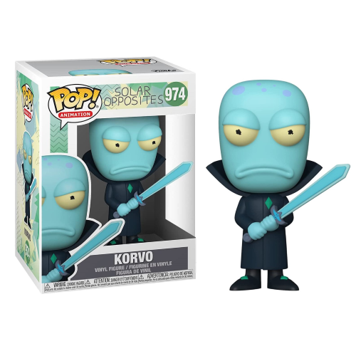 Funko Pop Solar Opposites 974 - Korvo  Figure Vinyl Nuovo Rick E Morty Netflix