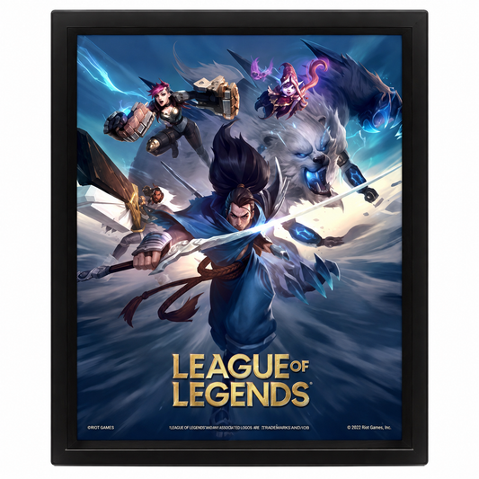 Pyramid - League Of Legends - Poster 3D Lenticular Incorniciato