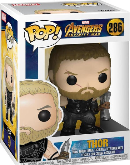 Funko Pop ! Marvel Avengers Infinity War (286) Thor Vinyl Figure Statuetta 9Cm