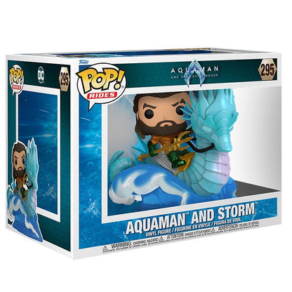 Funko Pop ! Movies Acquaman And The Lost Kingdom (295) Acquaman On Strom Vinyl