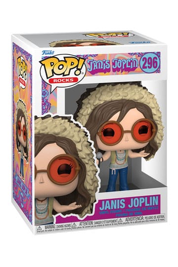 Funko Pop ! Rocks - Janis Joplin (296) Janis Joplin Vinyl Figure 9Cm Rockstar