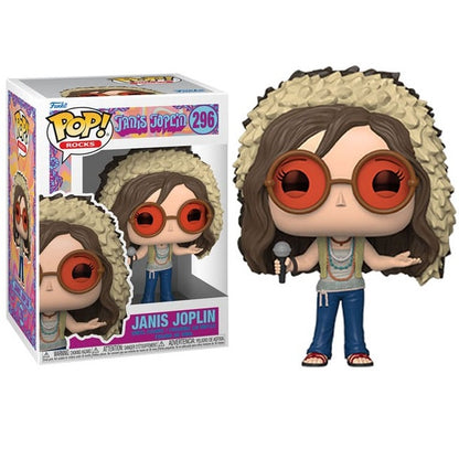 Funko Pop ! Rocks - Janis Joplin (296) Janis Joplin Vinyl Figure 9Cm Rockstar
