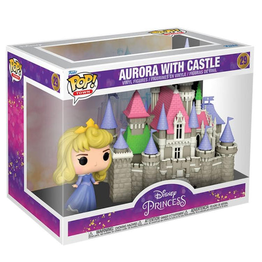 Funko Pop ! Disney Princess - (29) Aurora With Castle Vinyl Figure 9Cm