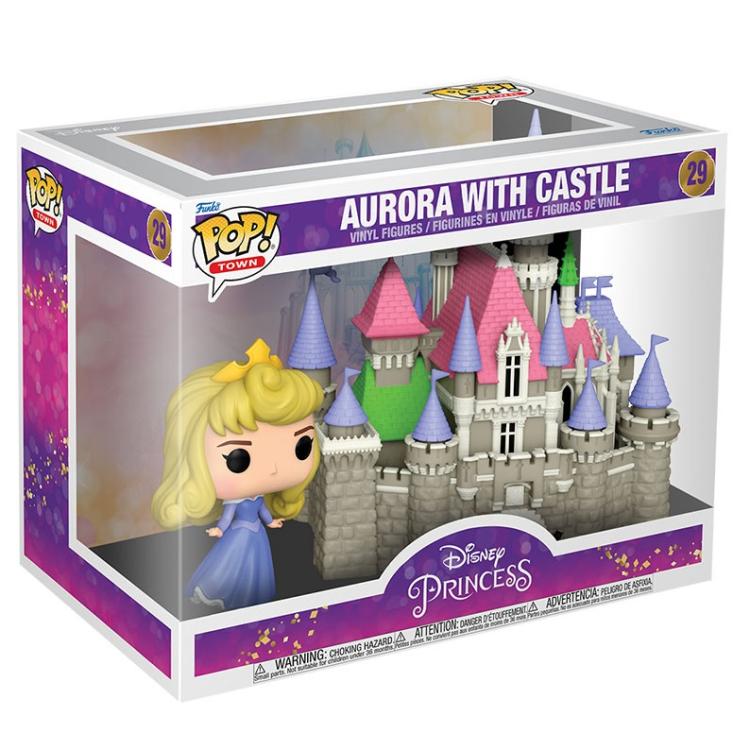 Funko Pop ! Disney Princess - (29) Aurora With Castle Vinyl Figure 9Cm