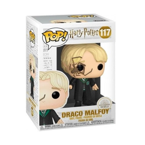 Funko Pop ! Harry Potter - (117) Draco Malfoy W / Spider Vinyl Figure 9Cm Ragno
