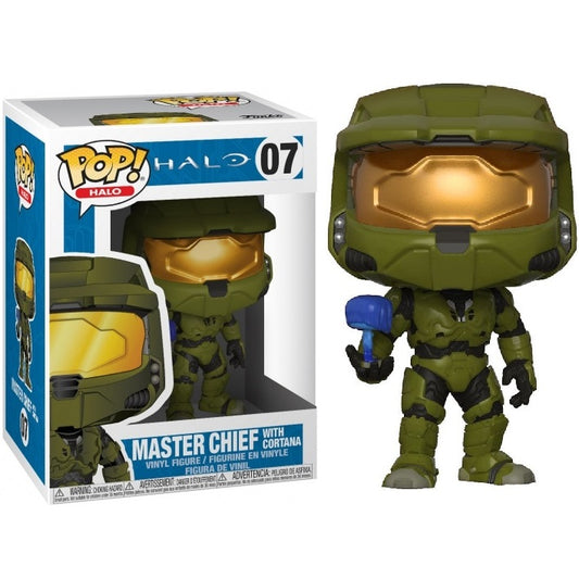 Funko Pop ! Halo - Master Chief With Cortana (07) Vinyl Figure Da Collezione