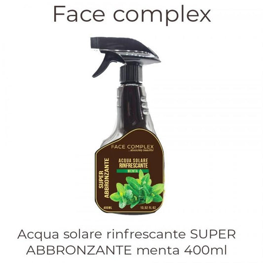 Face Complex Acqua Solare Menta Abbronzante Profumato Spray Viso Gambe Corpo