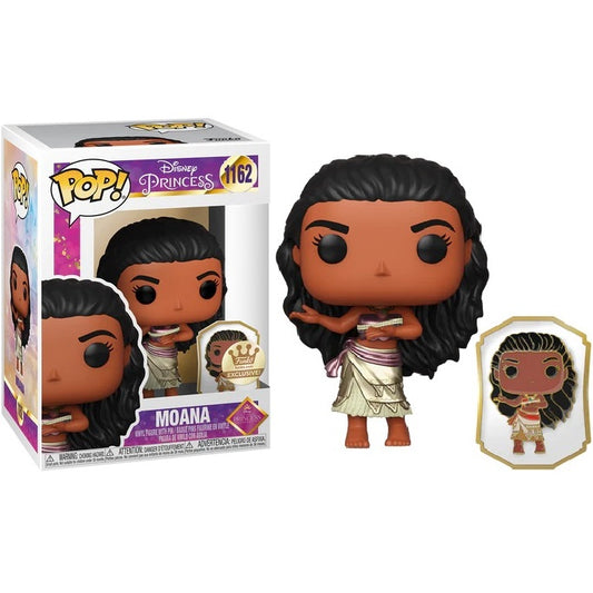 Funko Pop ! Disney Princess - Moana (1162) Exclusive Vinyl With Pin Oceania Film
