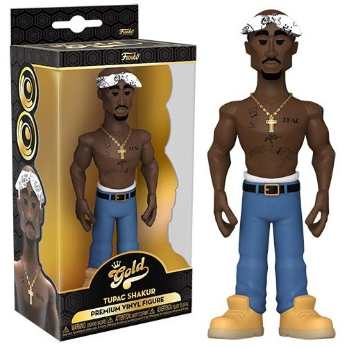 Funko Gold - Tupac Shakur Premium Vinyl Figure 13 Cm Singer Pop Da Collezione