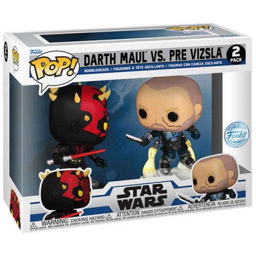 Funko Pop ! Star Wars  2 Pack Darth Maul Vs Pre Vizsla Special Edition Vinyl 9Cm