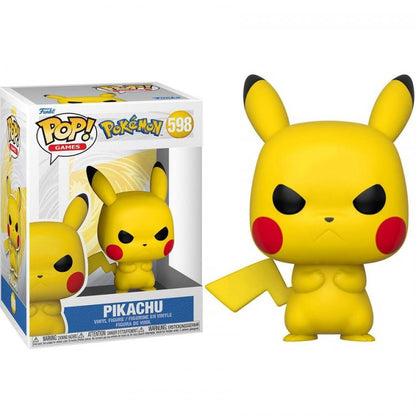 Funko Pop ! Games Pokemon - (598) Grumpy Pikachu Arrabbiato Figure Vinyl 9Cm
