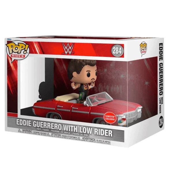 Funko Pop ! Rides Wwe - Eddie Guerrero With Low Rider (284) Exm Vinyl Figure