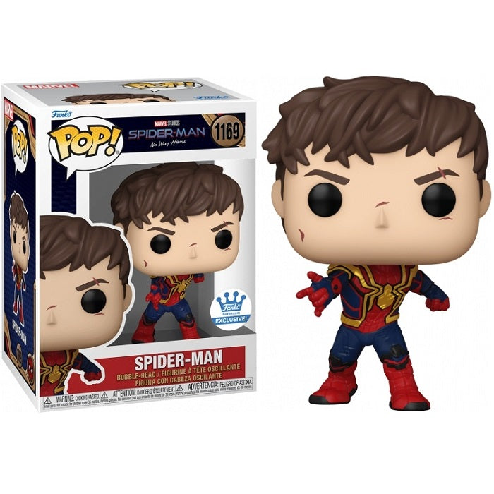 Funko Pop ! Marvel No Way Home - Spider Man (1169) Senza Maschera Vinyl Special