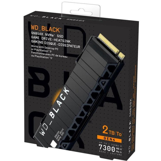 Western Digital Wd Black Sn850X 2Tb Nvme Ssd Pcie Gen4 7300Mbs Game Drive Ps5/Pc