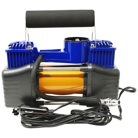 COMPRESSORE ROYCE 2 CILINDRI 12V 85L PORTATILE 150psi GOMME DA AUTO FURGONE MOTO