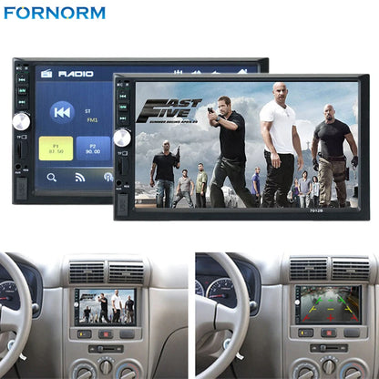 Autoradio 2 Din 7" Bluetooth MP5 Stereo Touchscreen USB SD AUX FM RADIO - NO GPS