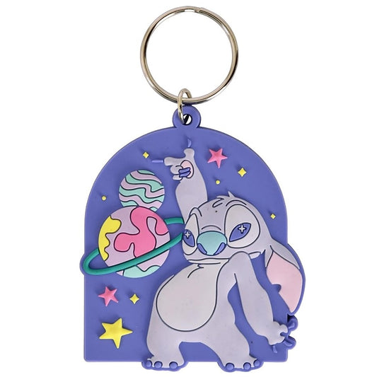 Pyramid Portachiavi Disney Lilo & Stitch (Planetario) - Keychain In Gomma