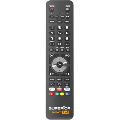 Superior Telecomando Universale Freedom Microusb 4 In 1 Dvd Blu Ray Soundbar Tv