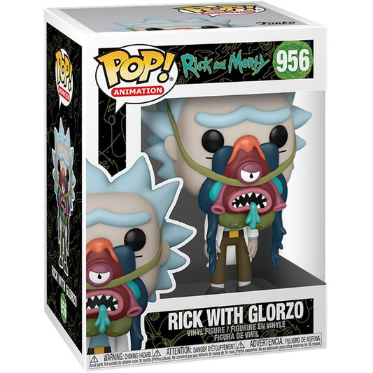 Funko Pop ! Rick & Morty - (956) Rick W/Glorzo Figure Vinyl 9cm Rare Funko