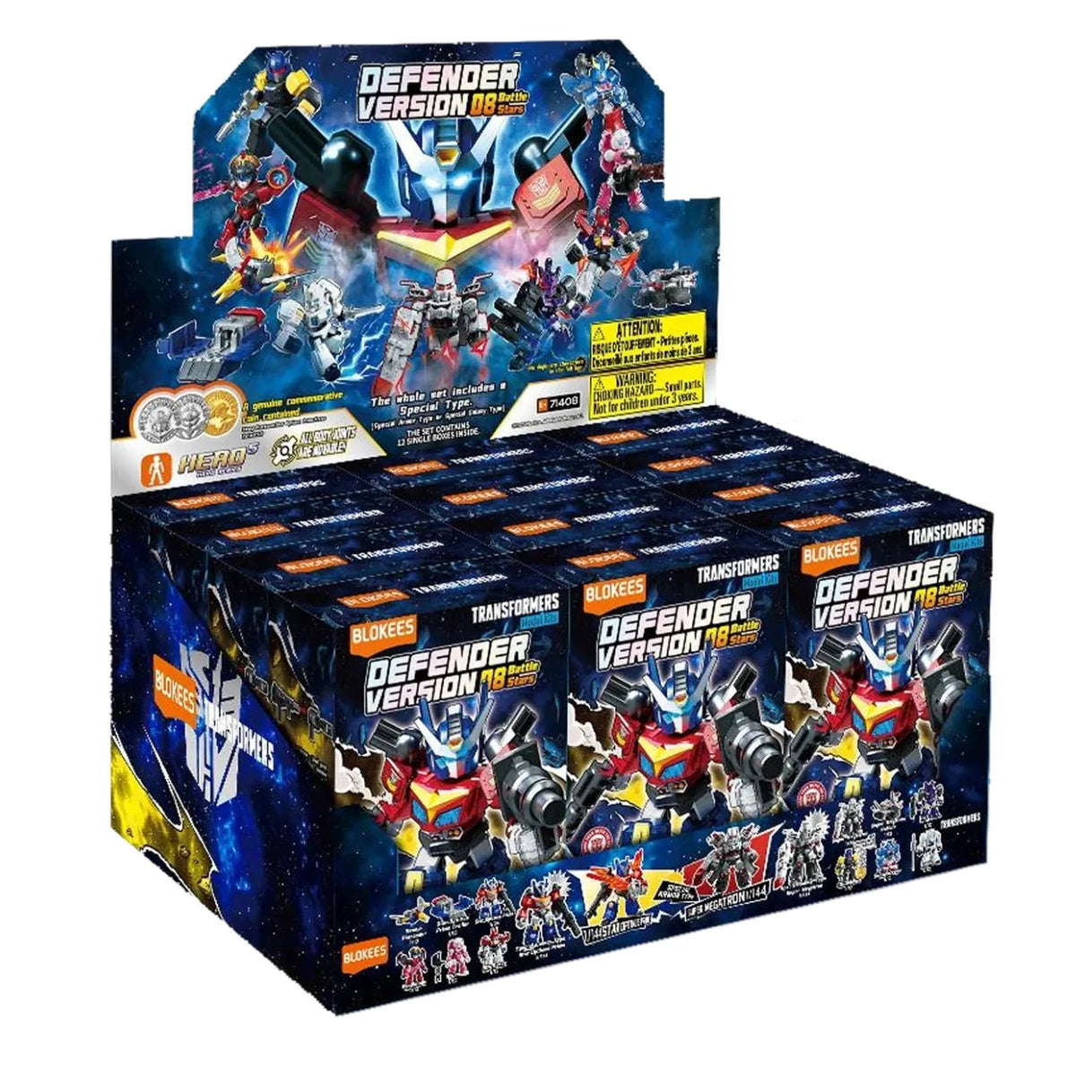 Blokees - Transformers Model Kit Defender V8 Battle Stars (Box Intero 12pz) - Action Figure 71408