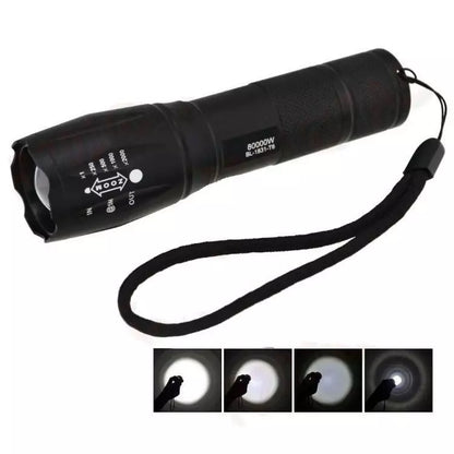 Torcia Tattica Militare Led T6 100000 Lumen Bici Zoom Luce Ricaricabile Lanterna