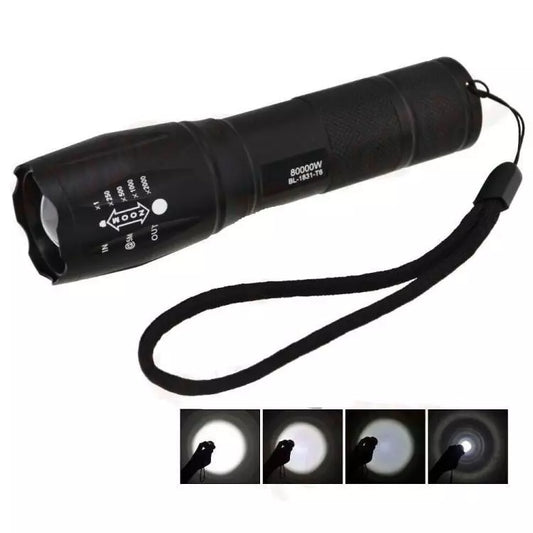 Torcia Tattica Militare Led T6 100000 Lumen Bici Zoom Luce Ricaricabile Lanterna