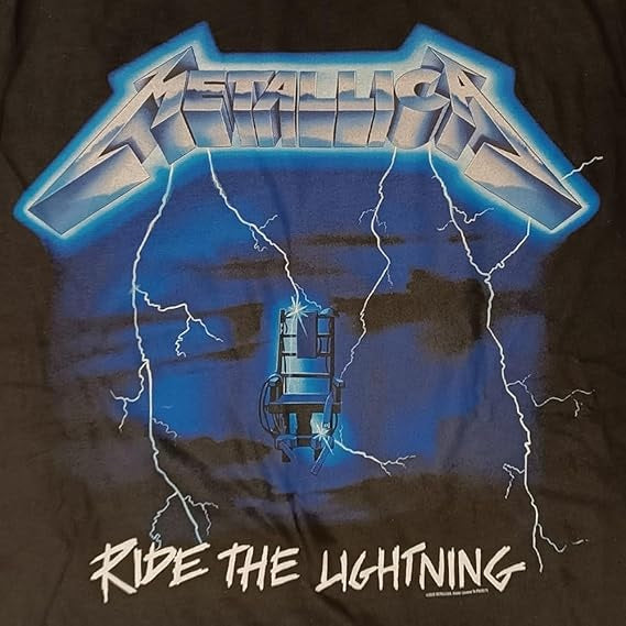 PROBITY - T-Shirt Metallica - Ride the Lightning – Maglietta Rock Ufficiale Band Heavy Metal – Maglia (Tg. M)