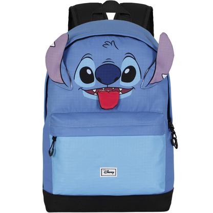 Disney Lilo e Stitch Backpack (Stitch Happy Face) - Zaino per scuola, viaggio, con cinghie regolabili