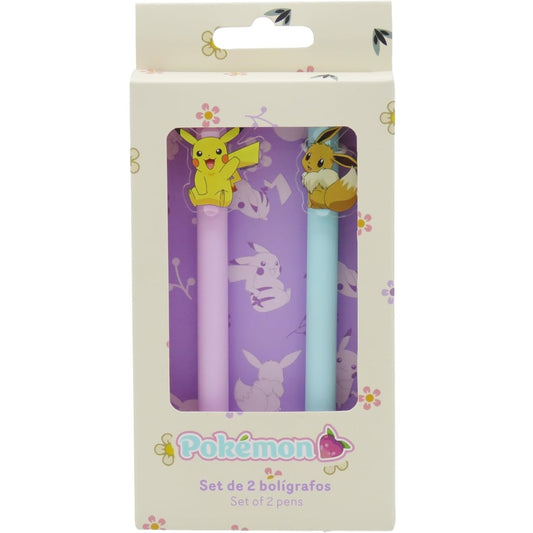 CYP Brands Pokemon Set Di 2 Penne - Pikachu E Eeve - Prodotto Ufficiale Nuovo