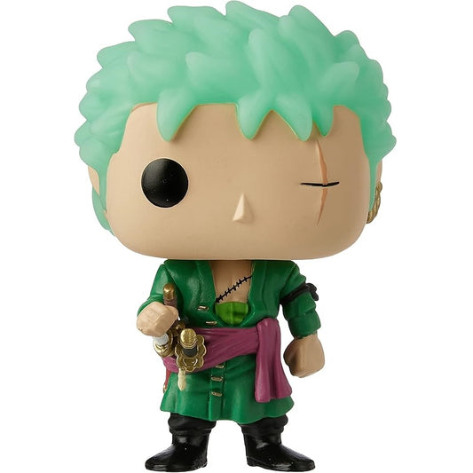 Funko Pop ! Animation One Piece - (327) GLOW (GITD) - Roronoa Zoro Figure 9Cm