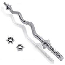 Hb Bilanciere Curl 150Cm Ø25Mm Acciaio Manubrio Barra Curva Bodybuilding 1,50M