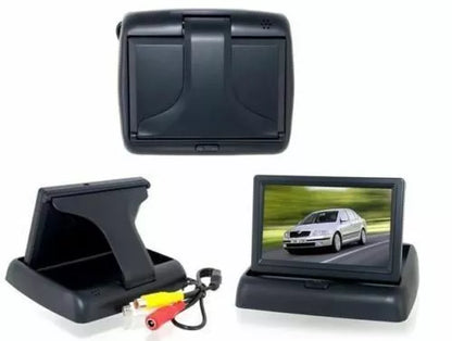 Monitor A Scomparsa 4.3" Pollici Per Telecamera Retromarcia Parcheggio Auto