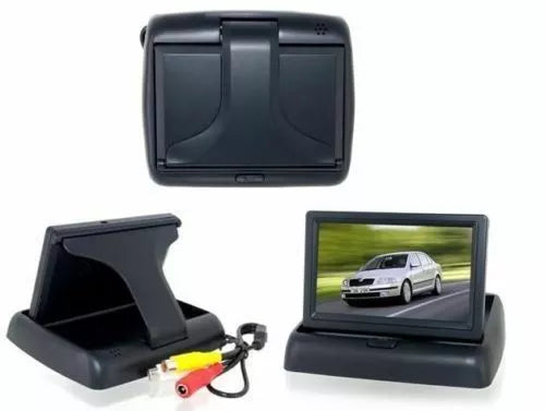 Monitor A Scomparsa 4.3" Pollici Per Telecamera Retromarcia Parcheggio Auto