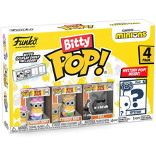 Funko Bitty Pop ! Con Mistery Pop Minions 4 Pz Vinile (419, 418, 422, Mystery)