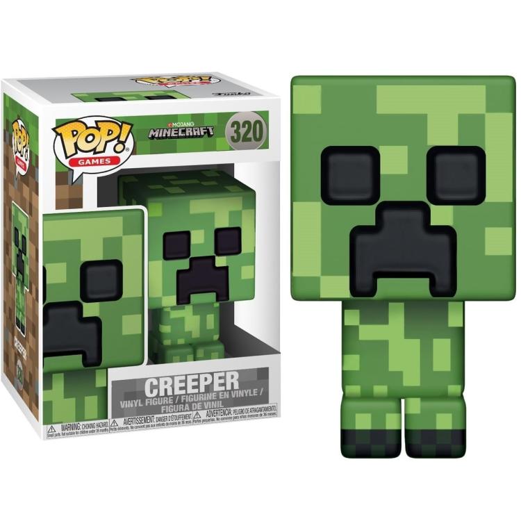 Funko Pop ! Games - Mojang Minecraft (320) Creeper Vinyl Figure 9Cm Statuetta