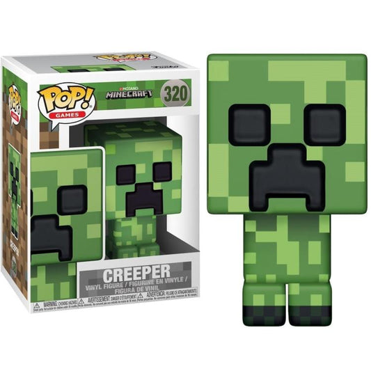 Funko Pop ! Games - Mojang Minecraft (320) Creeper Vinyl Figure 9Cm Statuetta