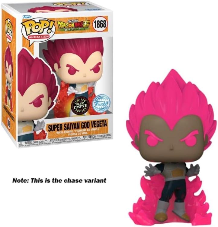 Funko Pop ! Animation - Dragon Ball Super Broly (1868) Super Sayan God Vegeta EXM