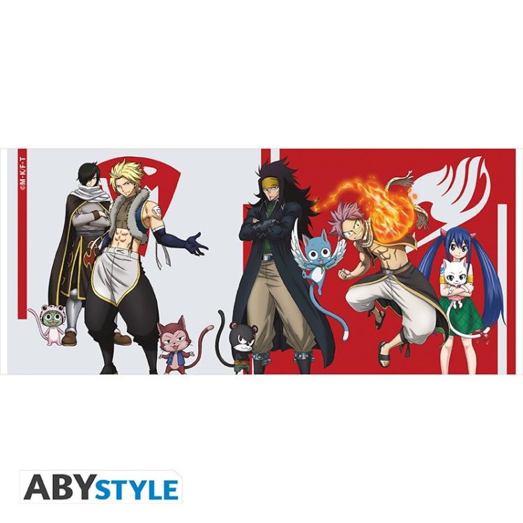 Abystyle - Tazza FAIRY TAIL (Dragon Slayers) Bicchiere Mug Ceramica Anime 320ml