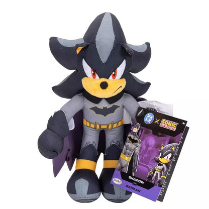 Jakks Pacific: Peluche - Dc x Sonic the Hedgehog - Shadow "the Batman" - Pupazzo Figure Plush 23cm