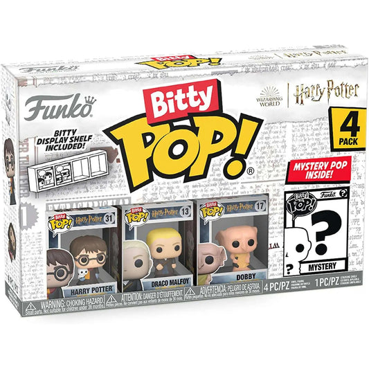 Funko Bitty Pop ! Con Mistery Pop Harry Potter 4 Pz Nuovo (31, 13, 17, Mystery)