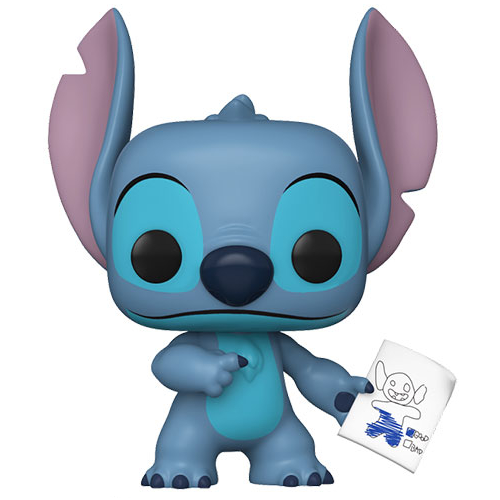 Funko Pop ! Disney Lilo & Stitch - (1744) Stitch w/Mood Chart Vinyl Figure 9Cm