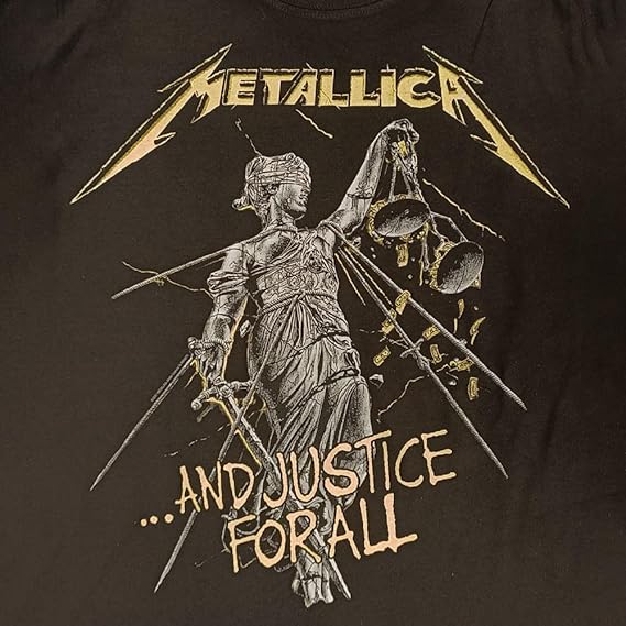 PROBITY - T-Shirt Metallica - And Justice for All – Maglietta Rock Ufficiale Band Heavy Metal – Maglia (Tg. M)