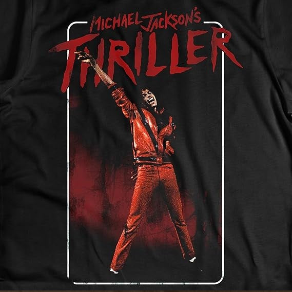 MerchTraffic - T-Shirt Michael Jackson - Thriller – Maglietta Rock Ufficiale Pop/Rock – Maglia (Tg. M)