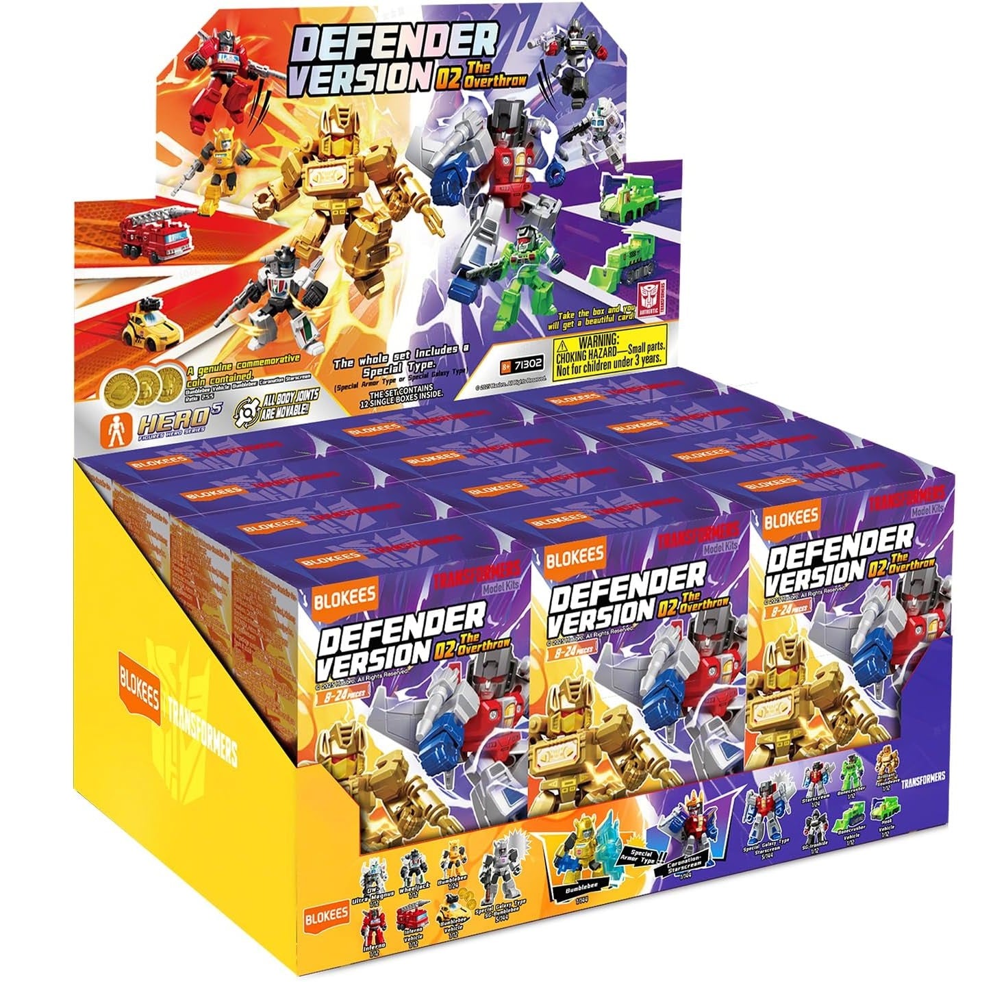 Blokees - Transformers - Model Kit -  Defender Version 02  The Overthrow (Box Intero) - Action Figure 71302